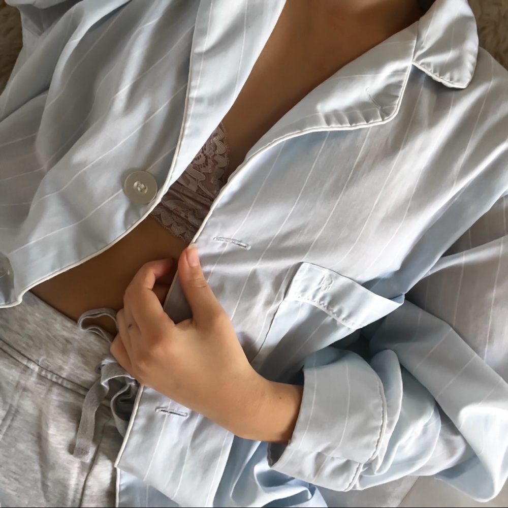 CHRISTIAN DIOR/ striped pajama top